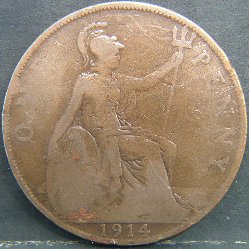 Additional view 2 of 🇬🇧 United Kingdom – Monarchs and Milestones 1 Penny  1914 object