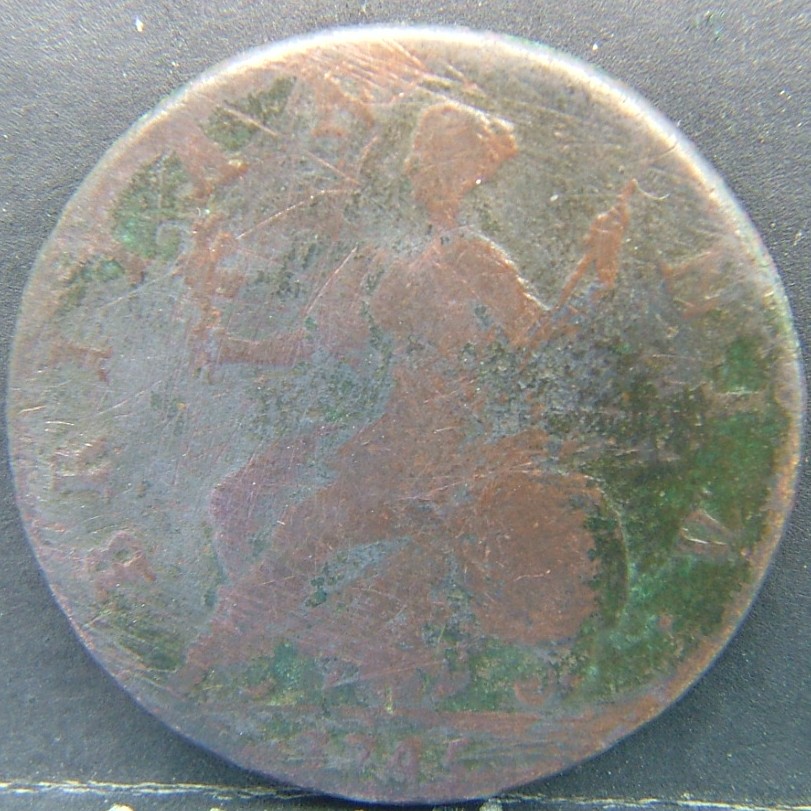 Additional view 2 of 🇬🇧 United Kingdom – Monarchs and Milestones Half Penny  1744 object