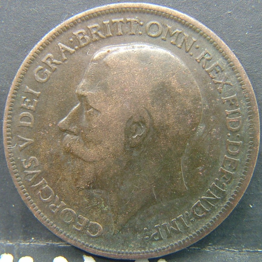Back side of 🇬🇧 United Kingdom – Monarchs and Milestones 1 Penny  1917 object