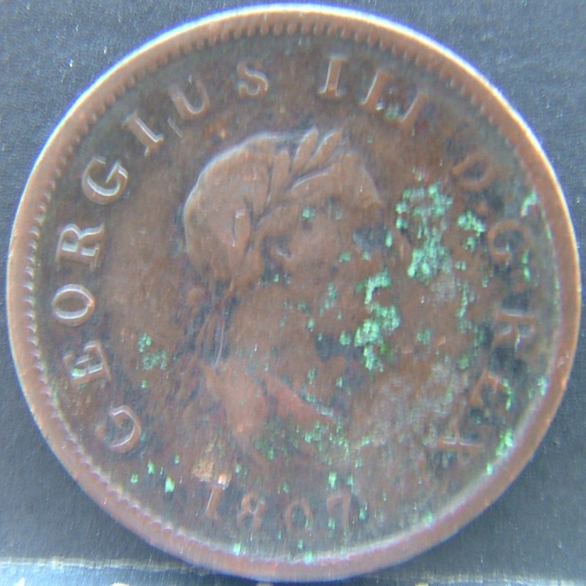 Front side of 🇬🇧 United Kingdom – Monarchs and Milestones Farthing 1807 coin
