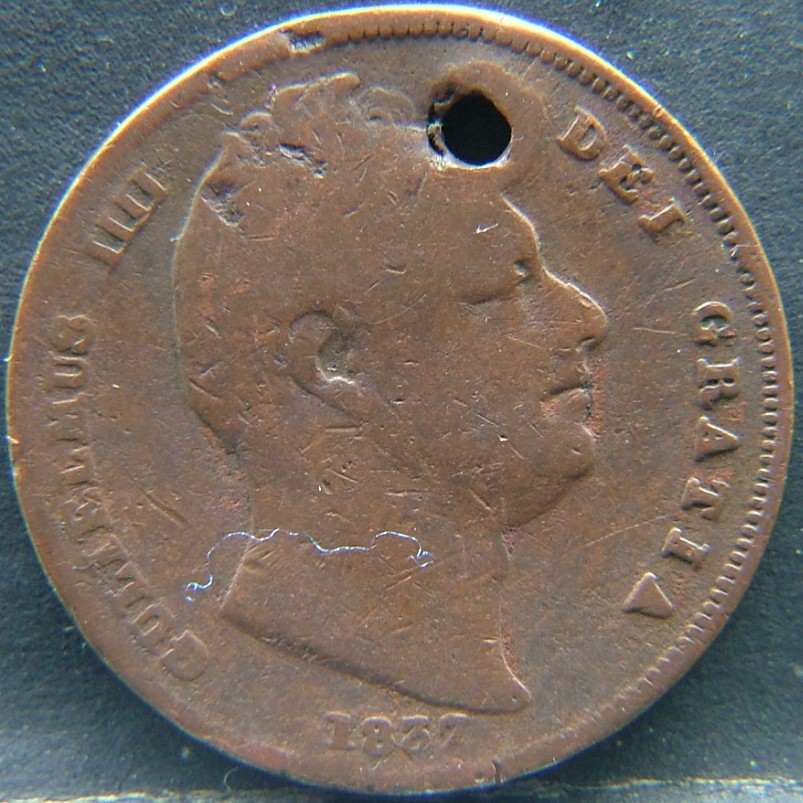 Front side of 🇬🇧 United Kingdom – Monarchs and Milestones Farthing 1837 coin