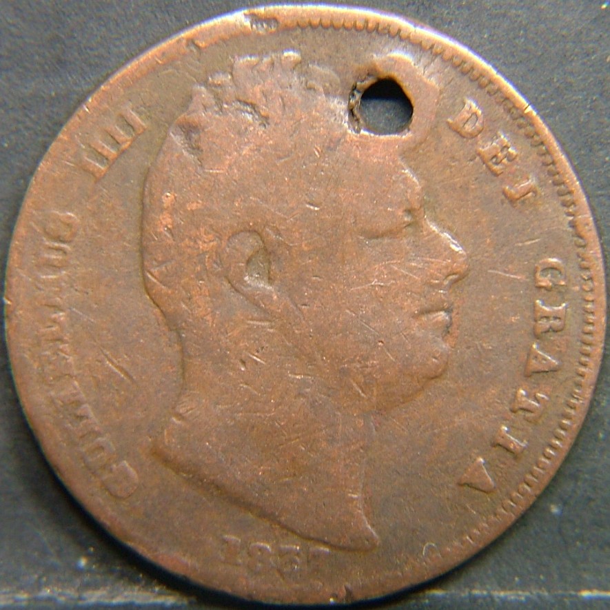 Back side of 🇬🇧 United Kingdom – Monarchs and Milestones Farthing  1837 object