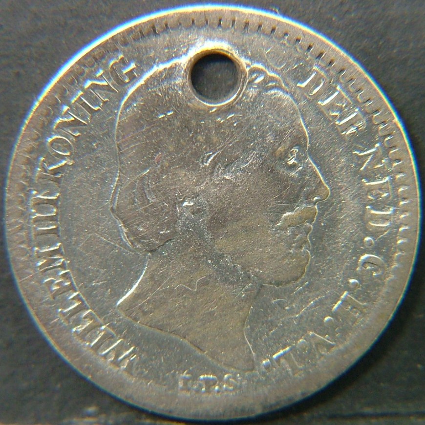 Back side of 🇳🇱 NETHERLANDS – Dutch Coin Tradition 10 Cents  1859 object