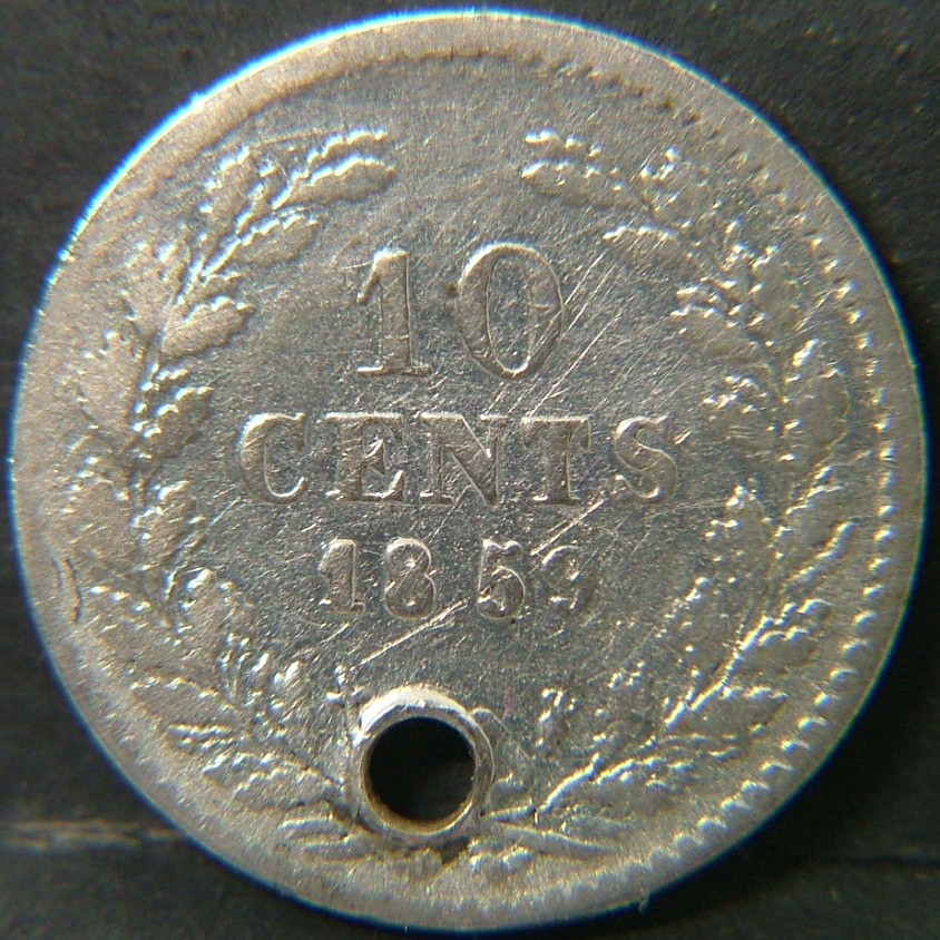 Additional view 2 of 🇳🇱 NETHERLANDS – Dutch Coin Tradition 10 Cents  1859 object