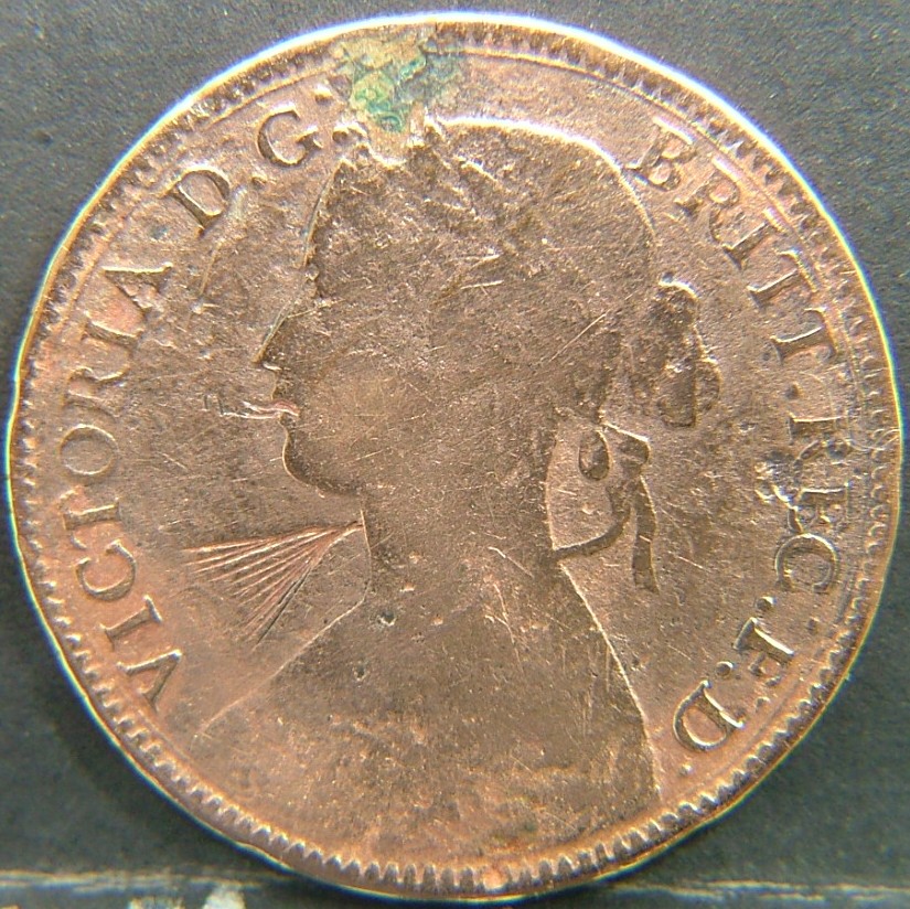 Back side of 🇬🇧 United Kingdom – Monarchs and Milestones Farthing  1860 object