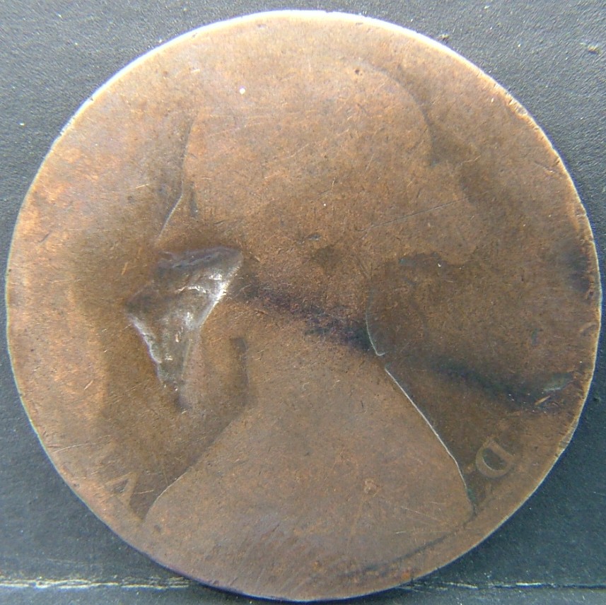Back side of 🇬🇧 United Kingdom – Monarchs and Milestones 1 Penny  1862 object