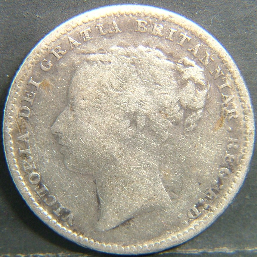 Back side of 🇬🇧 United Kingdom – Monarchs and Milestones 1 Shilling  1885 object