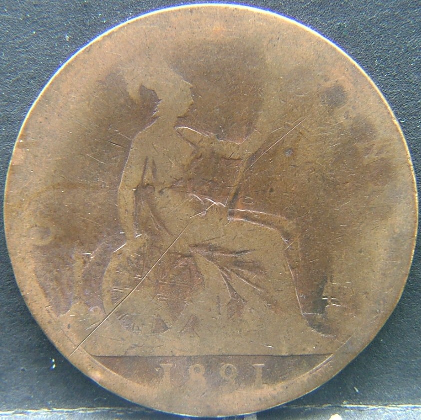 Additional view 1 of 🇬🇧 United Kingdom – Monarchs and Milestones 1 Penny  1891 object