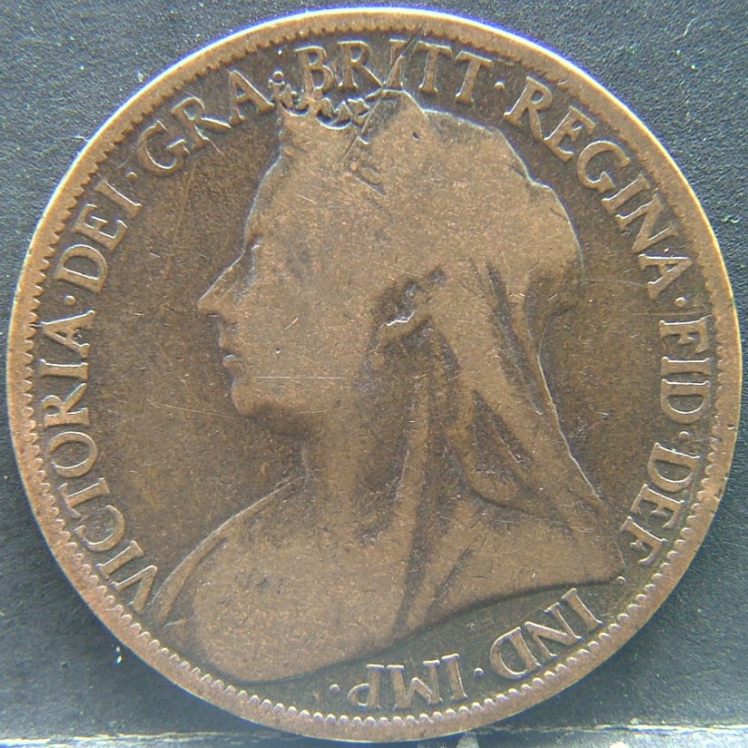 Front side of 🇬🇧 United Kingdom – Monarchs and Milestones 1 Penny 1897 coin