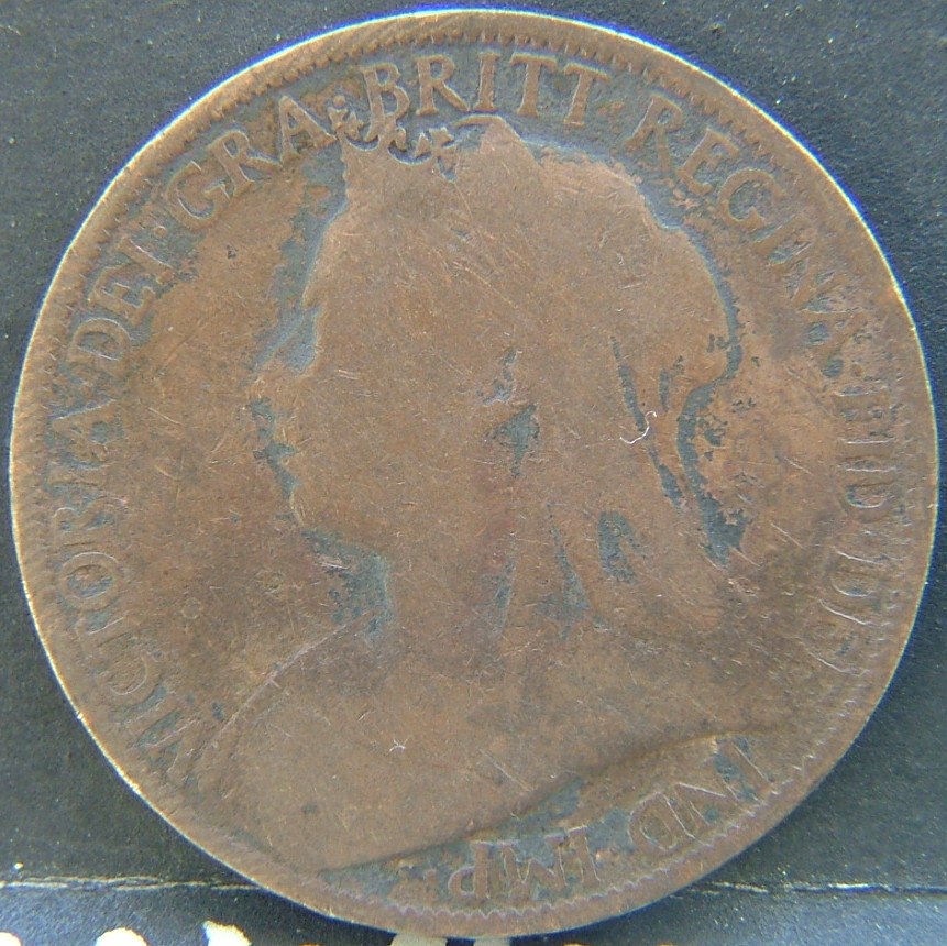 Front side of 🇬🇧 United Kingdom – Monarchs and Milestones 1 Penny 1898 coin