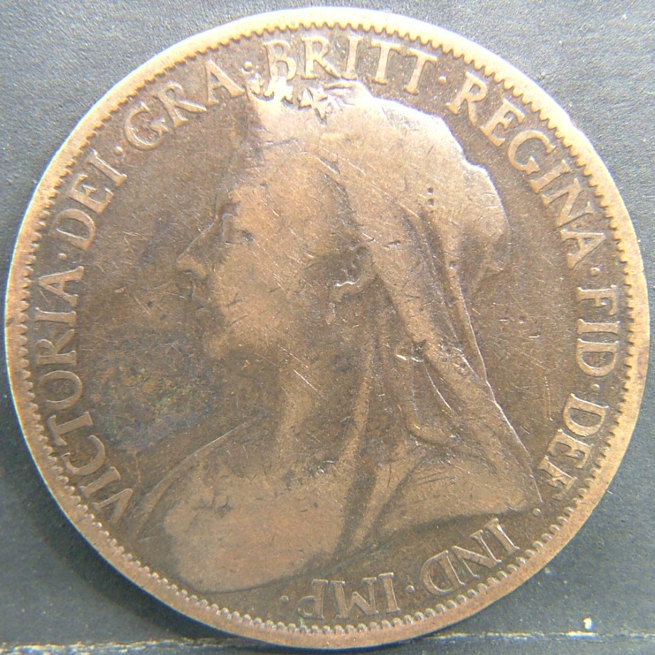 Back side of 🇬🇧 United Kingdom – Monarchs and Milestones 1 Penny  1900 object