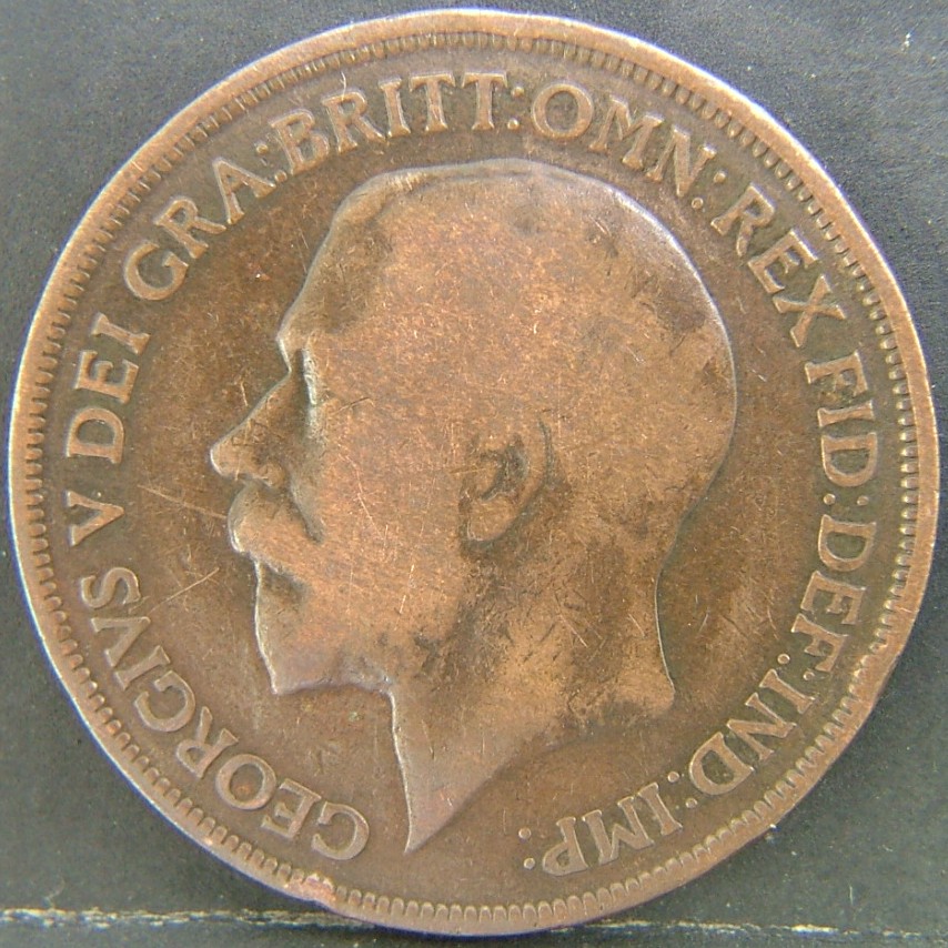 Back side of 🇬🇧 United Kingdom – Monarchs and Milestones 1 Penny  1913 object