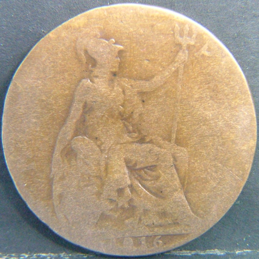 Additional view 2 of 🇬🇧 United Kingdom – Monarchs and Milestones Half Penny  1916 object