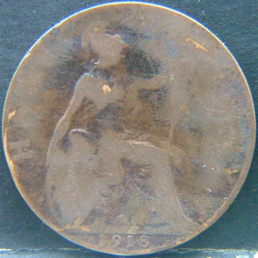 Additional view 1 of 🇬🇧 United Kingdom – Monarchs and Milestones Half Penny  1918 object