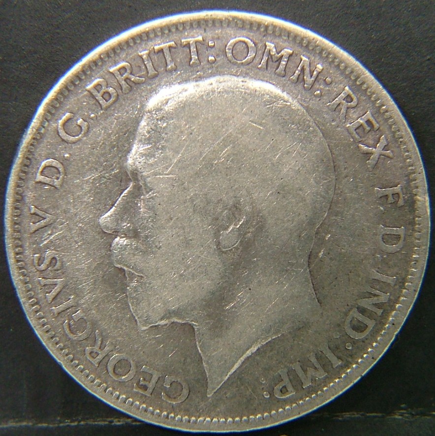 Back side of 🇬🇧 United Kingdom – Monarchs and Milestones Florin  1919 object