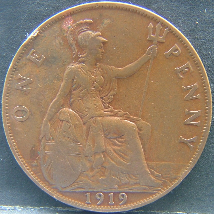 Additional view 1 of 🇬🇧 United Kingdom – Monarchs and Milestones 1 Penny  1919 object