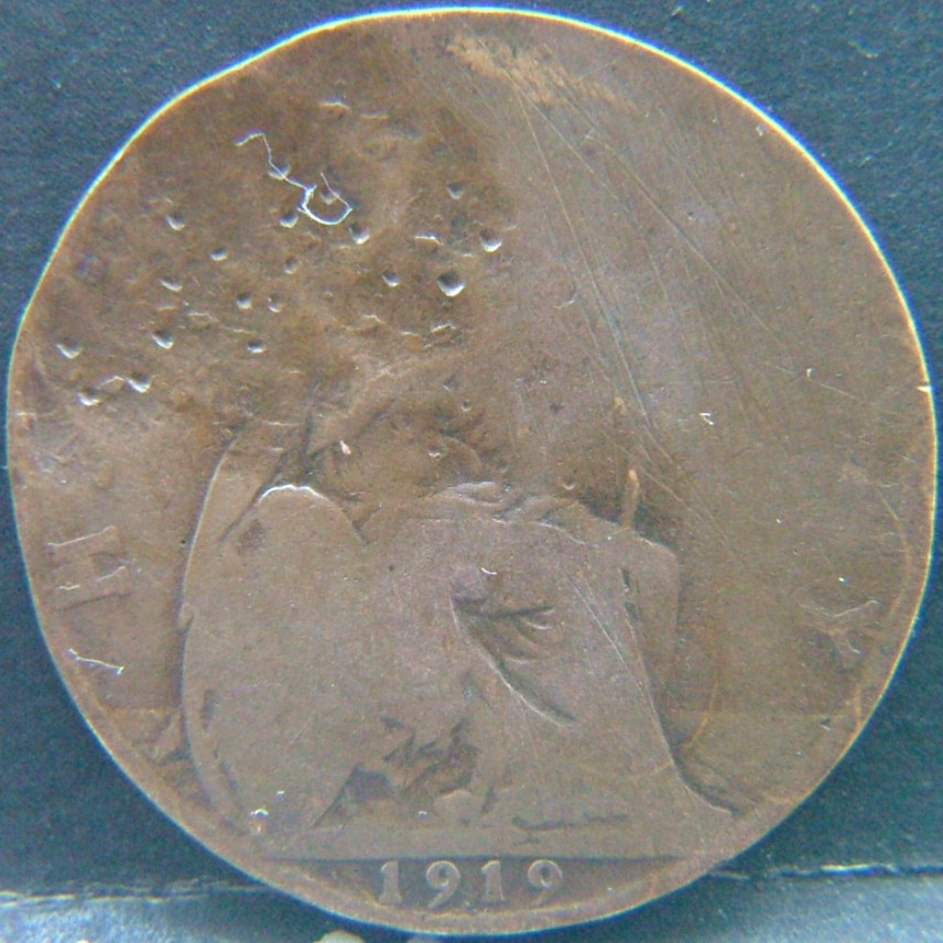Additional view 1 of 🇬🇧 United Kingdom – Monarchs and Milestones Half Penny  1919 object