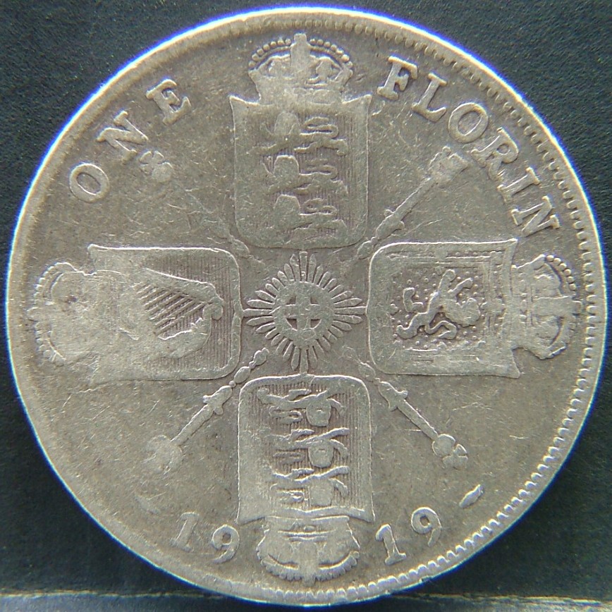 Additional view 1 of 🇬🇧 United Kingdom – Monarchs and Milestones Florin  1919 object