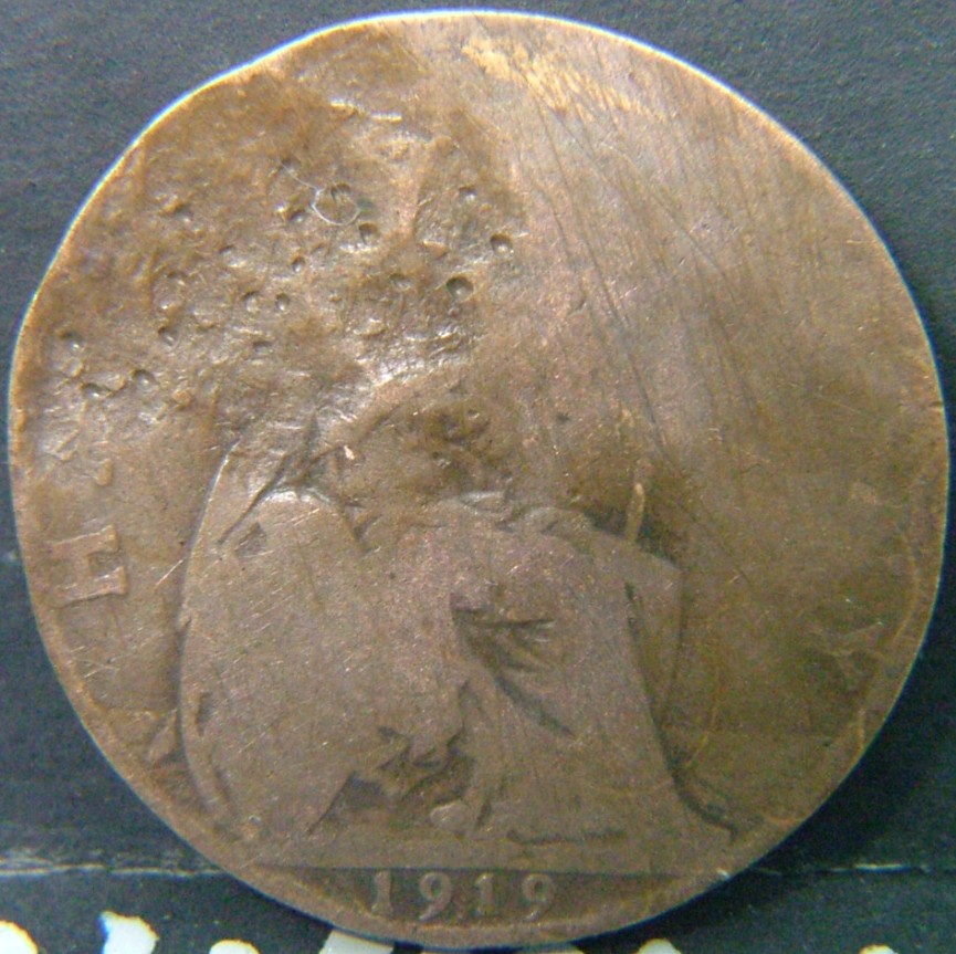 Additional view 2 of 🇬🇧 United Kingdom – Monarchs and Milestones Half Penny  1919 object