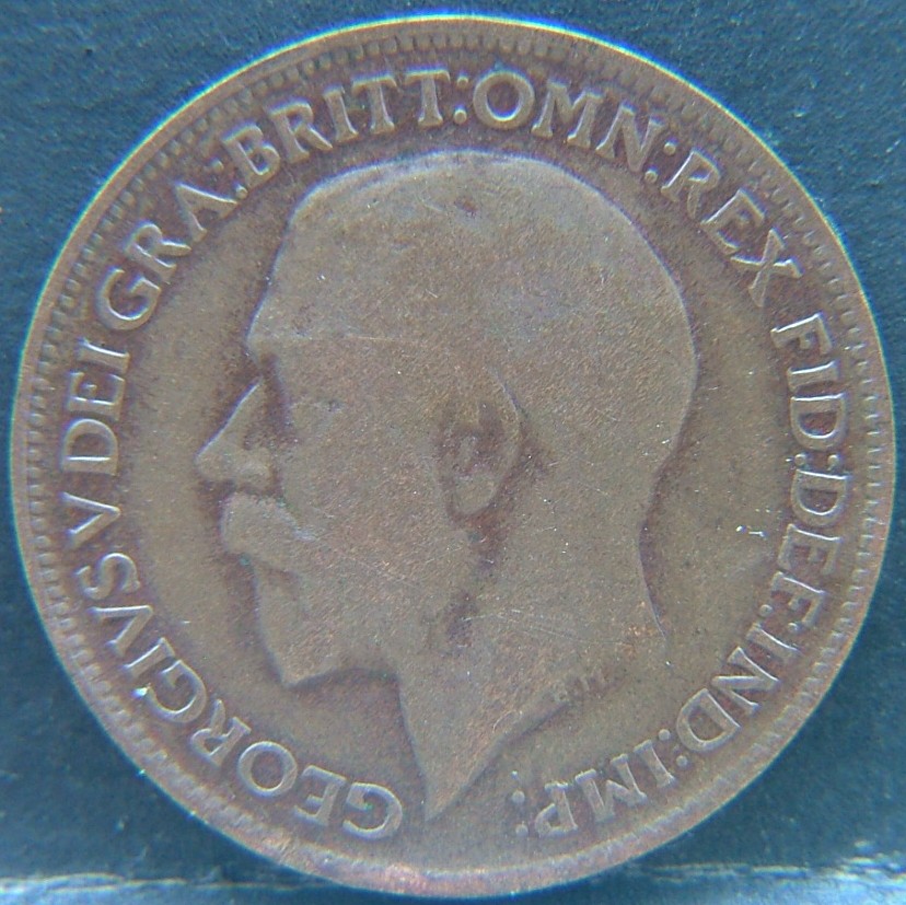 Front side of 🇬🇧 United Kingdom – Monarchs and Milestones Farthing 1921 coin
