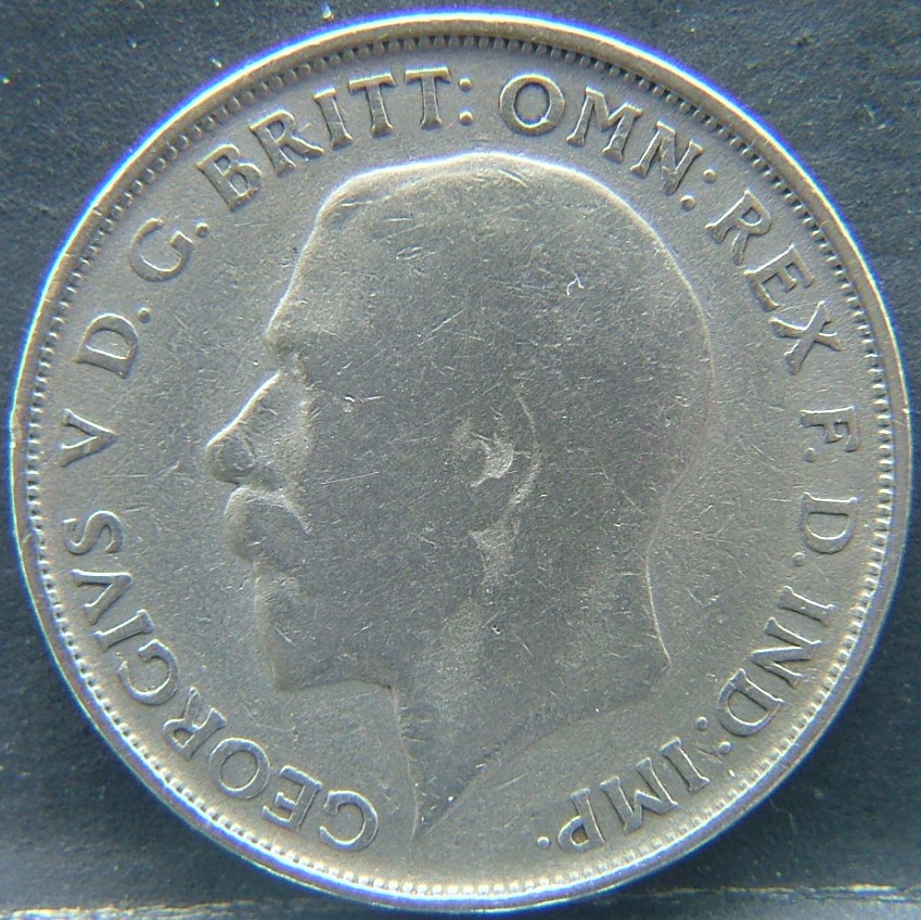 Front side of 🇬🇧 United Kingdom – Monarchs and Milestones Florin 1922 coin