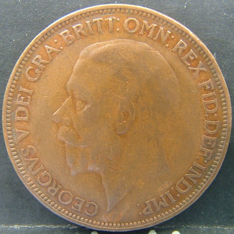 Back side of 🇬🇧 United Kingdom – Monarchs and Milestones 1 Penny  1927 object