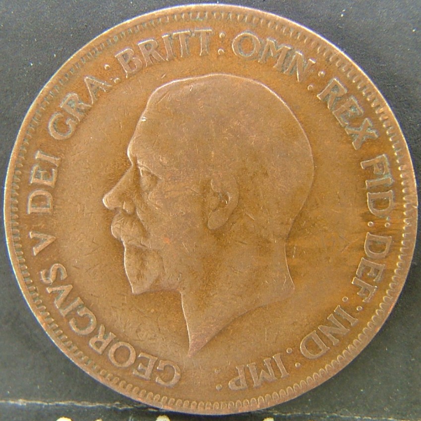 Back side of 🇬🇧 United Kingdom – Monarchs and Milestones 1 Penny  1929 object