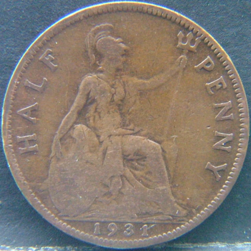 Additional view 1 of 🇬🇧 United Kingdom – Monarchs and Milestones Half Penny  1931 object