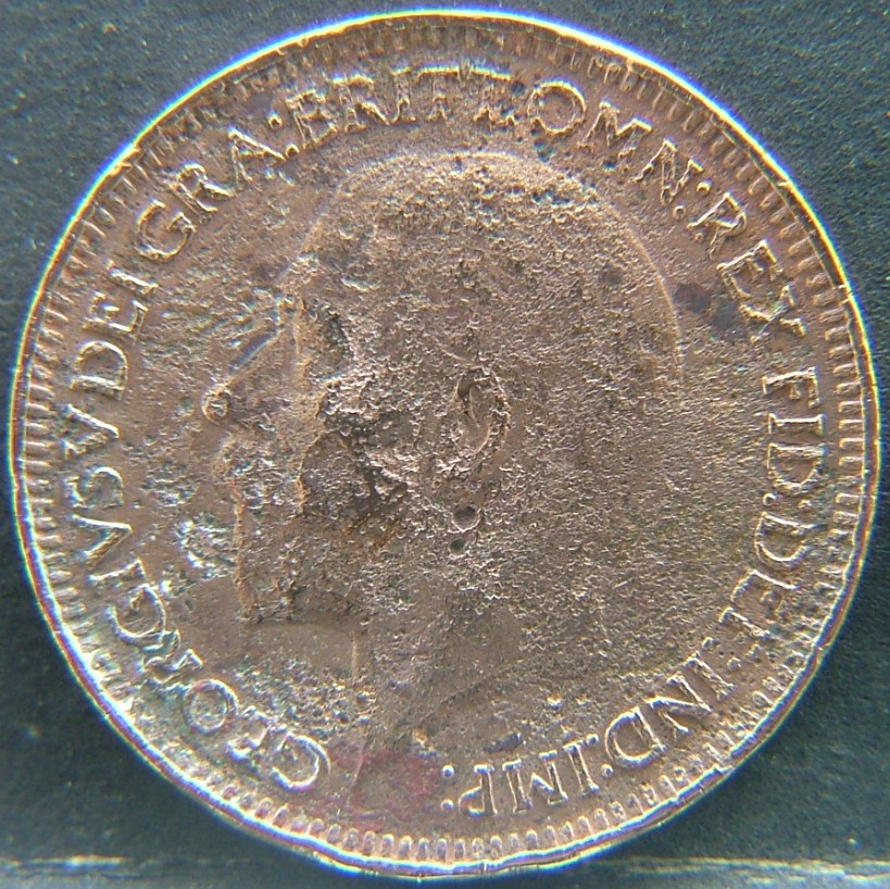 Front side of 🇬🇧 United Kingdom – Monarchs and Milestones Farthing 1933 coin