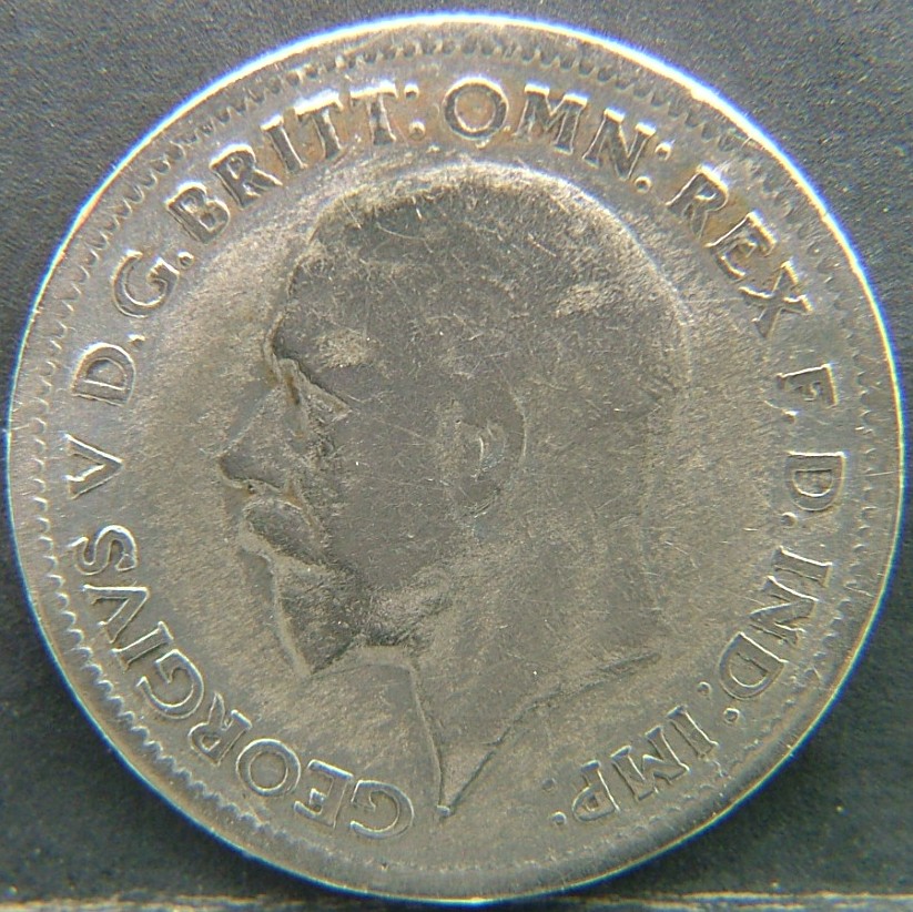 Back side of 🇬🇧 United Kingdom – Monarchs and Milestones 6 Pence  1933 object