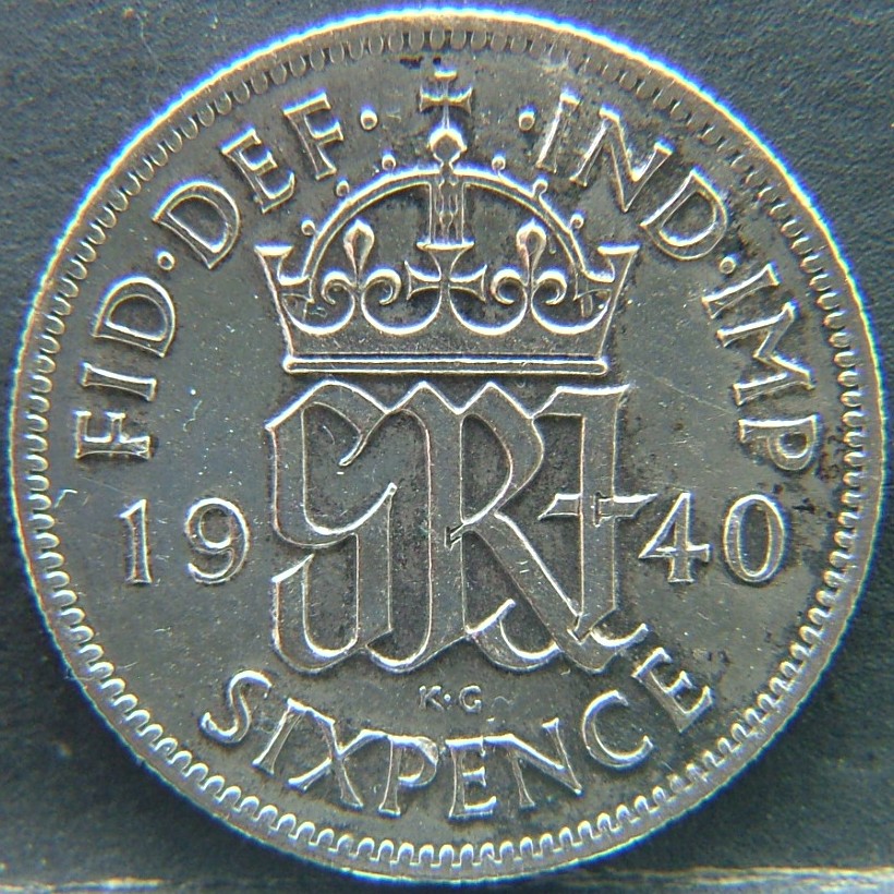 Additional view 1 of 🇬🇧 United Kingdom – Monarchs and Milestones 6 Pence  1940 object