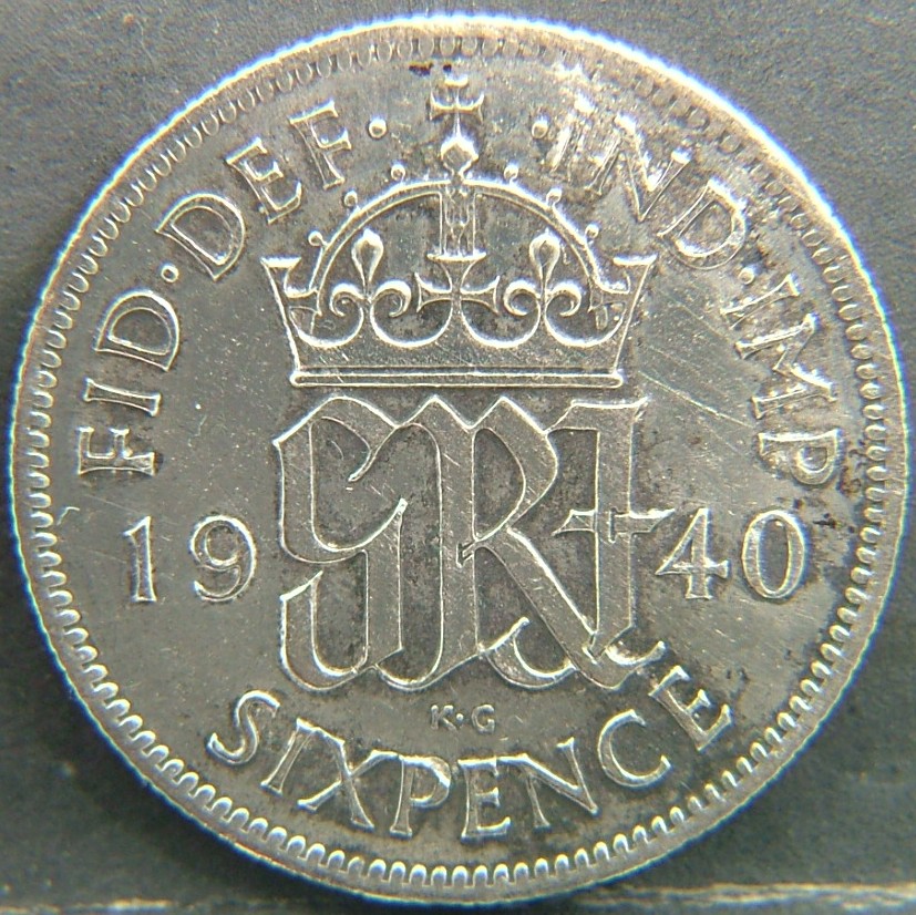 Additional view 2 of 🇬🇧 United Kingdom – Monarchs and Milestones 6 Pence  1940 object