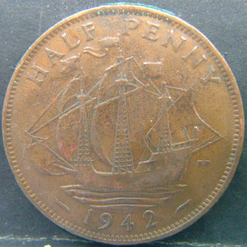 Additional view 2 of 🇬🇧 United Kingdom – Monarchs and Milestones Half Penny  1942 object
