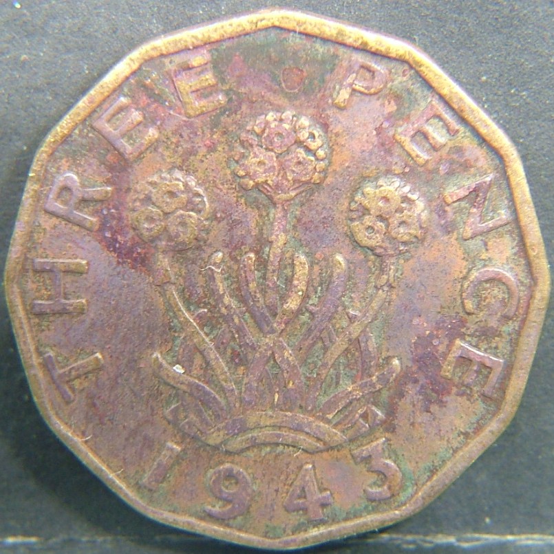 Additional view 2 of 🇬🇧 United Kingdom – Monarchs and Milestones 3 Pence  1943 object