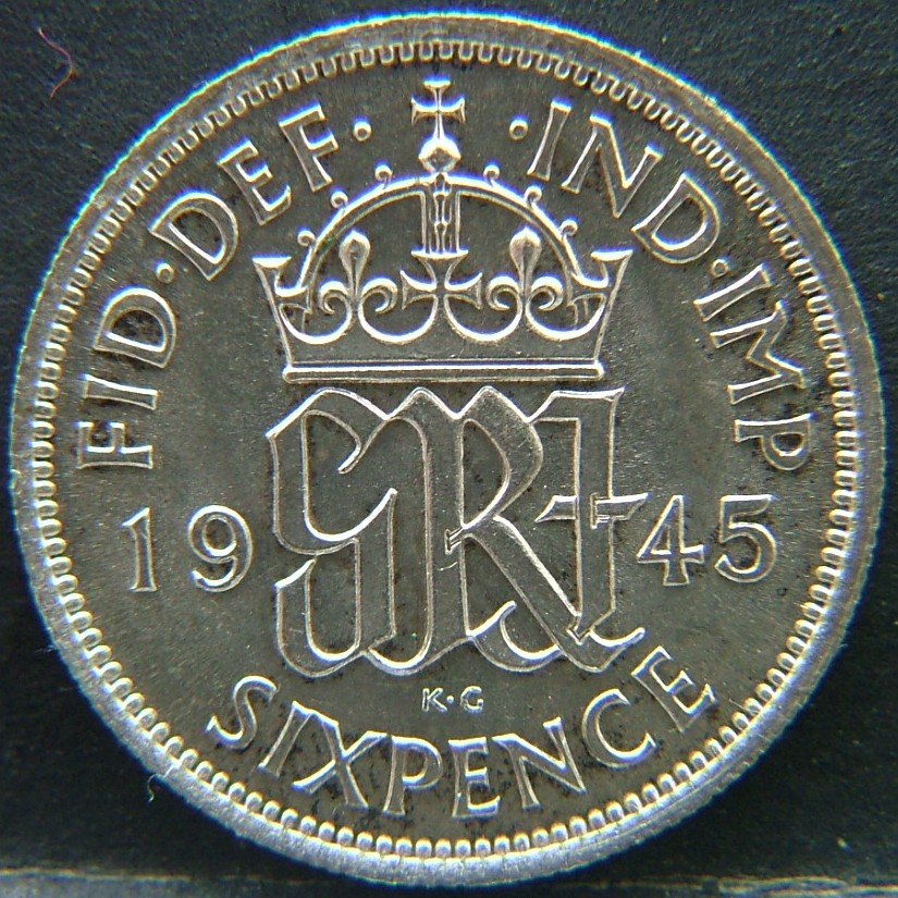 Additional view 1 of 🇬🇧 United Kingdom – Monarchs and Milestones 6 Pence  1945 object