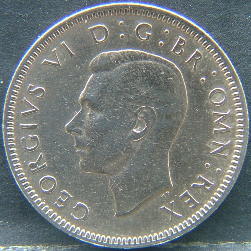 Front side of 🇬🇧 United Kingdom – Monarchs and Milestones 1 Shilling Eng 1947 coin