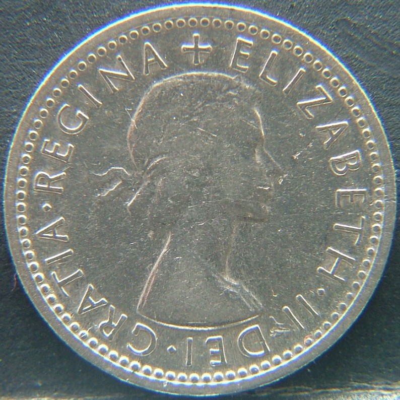 Front side of 🇬🇧 United Kingdom – Monarchs and Milestones 6 Pence 1957 coin