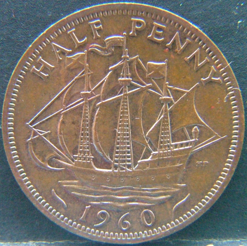 Additional view 1 of 🇬🇧 United Kingdom – Monarchs and Milestones Half Penny  1960 object