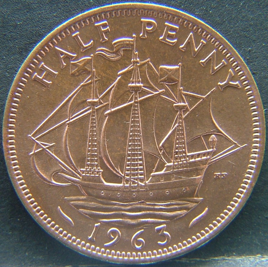 Additional view 1 of 🇬🇧 United Kingdom – Monarchs and Milestones Half Penny  1963 object