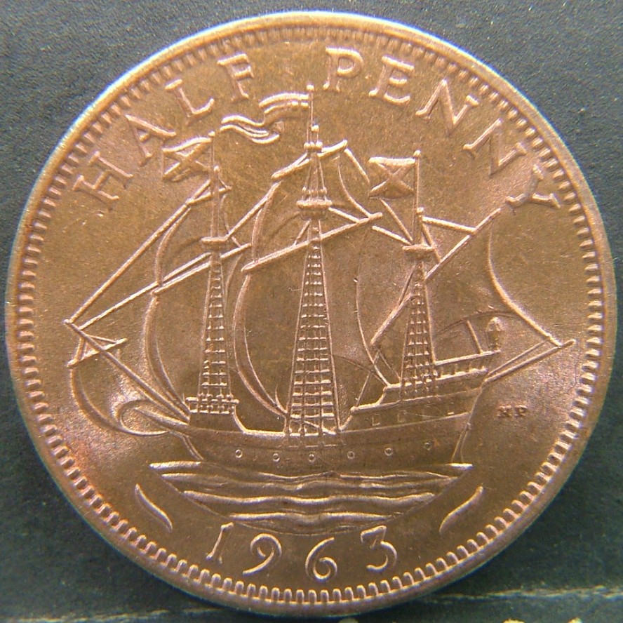 Additional view 2 of 🇬🇧 United Kingdom – Monarchs and Milestones Half Penny  1963 object
