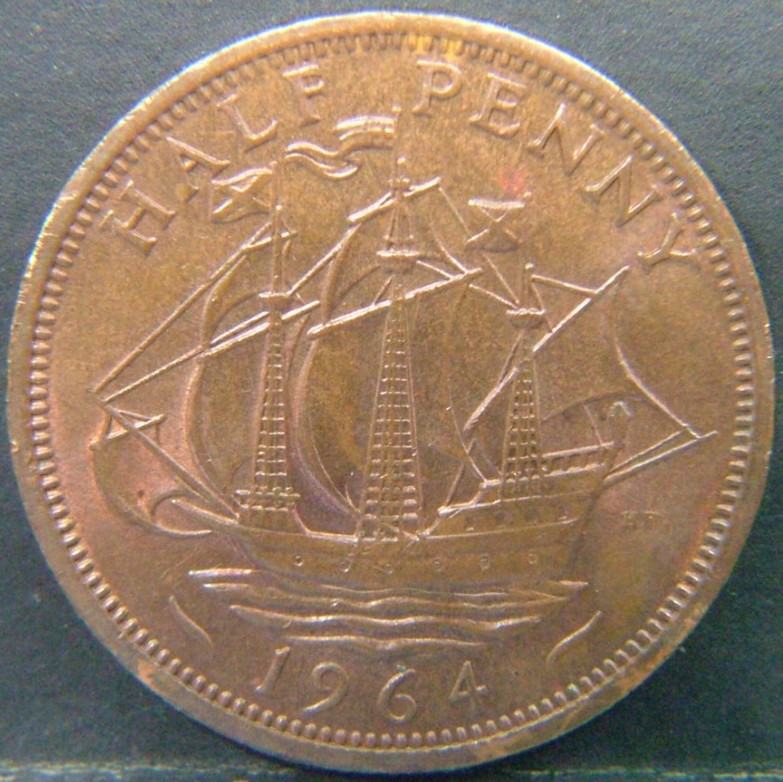 Additional view 2 of 🇬🇧 United Kingdom – Monarchs and Milestones Half Penny  1964 object