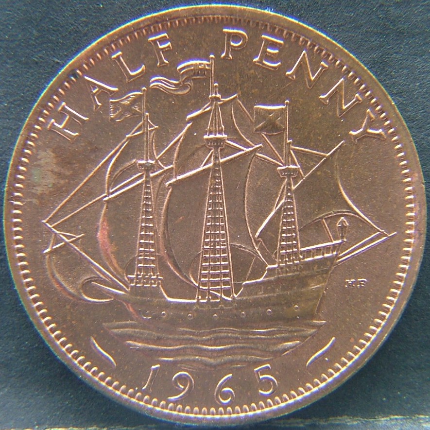 Additional view 1 of 🇬🇧 United Kingdom – Monarchs and Milestones Half Penny  1965 object