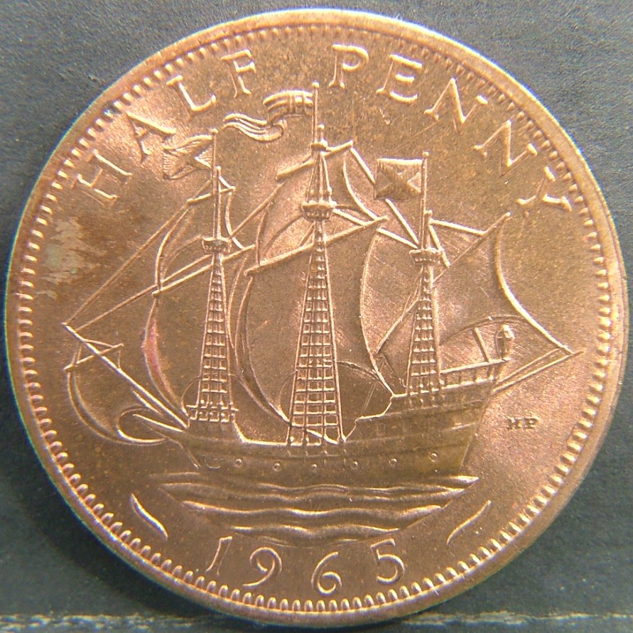 Additional view 2 of 🇬🇧 United Kingdom – Monarchs and Milestones Half Penny  1965 object