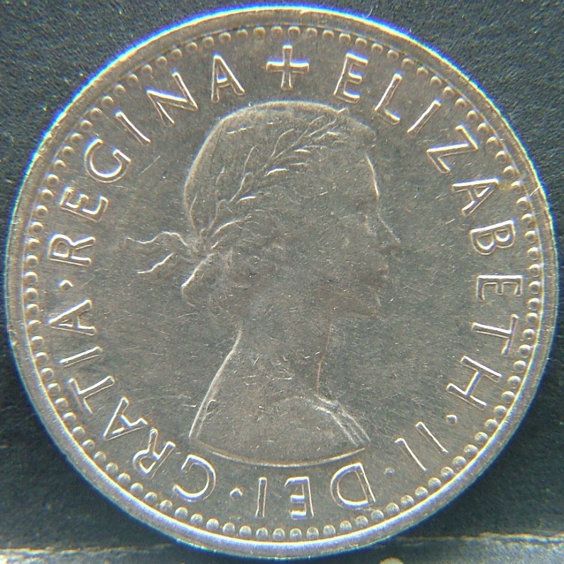 Front side of 🇬🇧 United Kingdom – Monarchs and Milestones 6 Pence 1967 coin