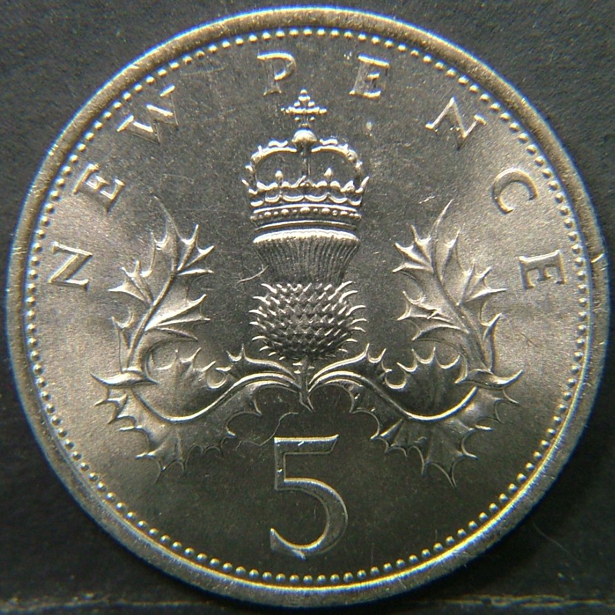 Additional view 2 of 🇬🇧 United Kingdom – Monarchs and Milestones 5 New Pence  1968 object