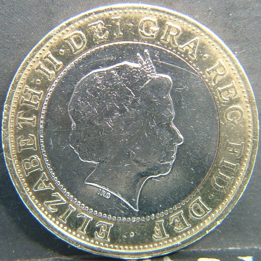 Back side of 🇬🇧 United Kingdom – Monarchs and Milestones 2 Pounds  2006 object