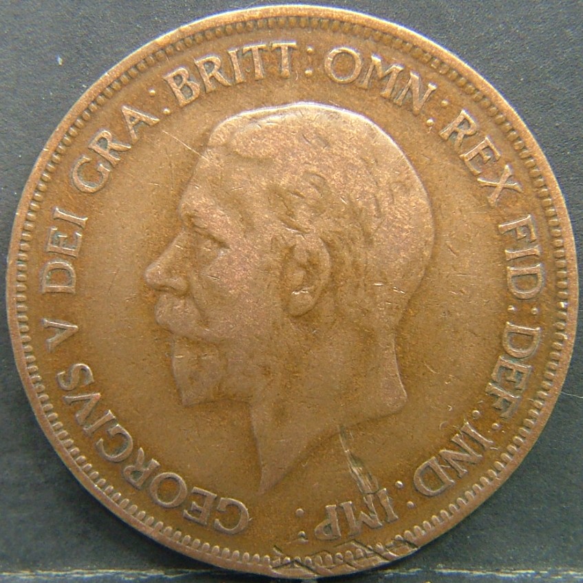 Back side of 🇬🇧 United Kingdom – Monarchs and Milestones 1 Penny  1930 object