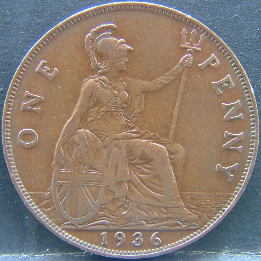 Additional view 1 of 🇬🇧 United Kingdom – Monarchs and Milestones 1 Penny  1936 object
