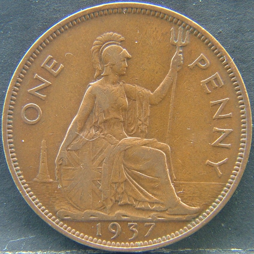 Additional view 1 of 🇬🇧 United Kingdom – Monarchs and Milestones 1 Penny  1937 object