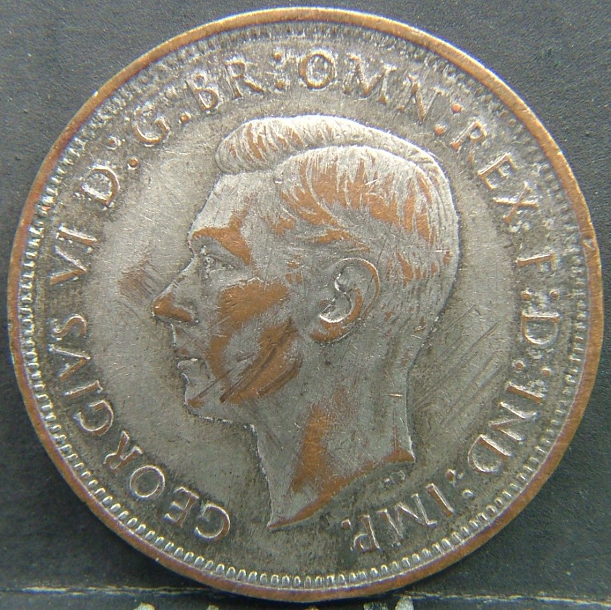 Back side of 🇬🇧 United Kingdom – Monarchs and Milestones 1 Penny  1938 object